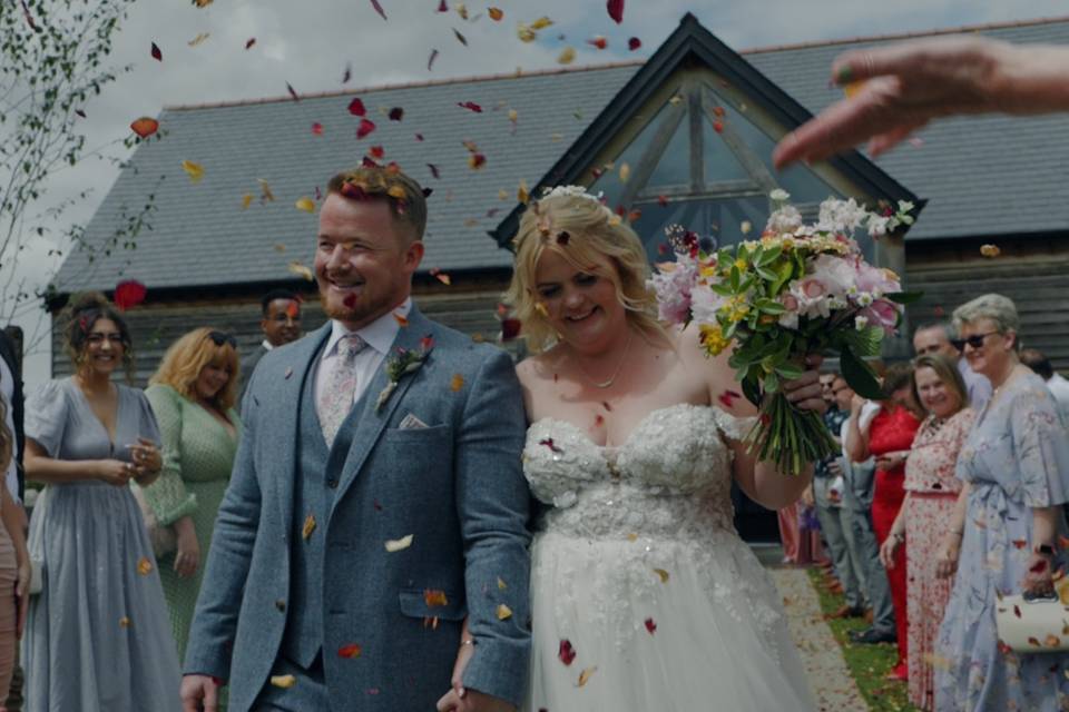 Chloe and Adam at Sissons Barn