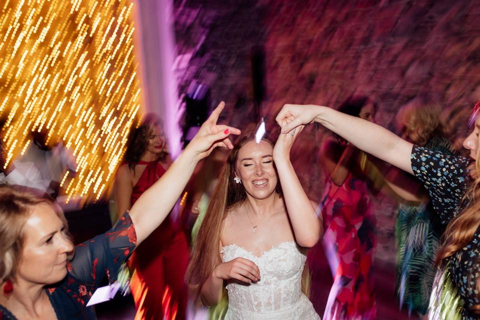 Bride loving life