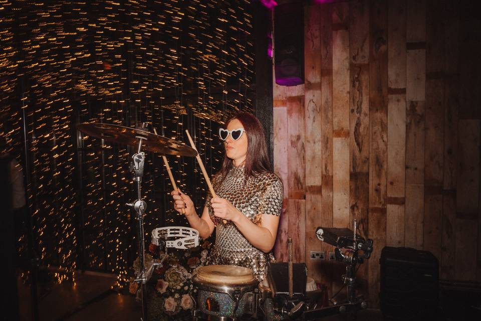 Vibing with the drummer