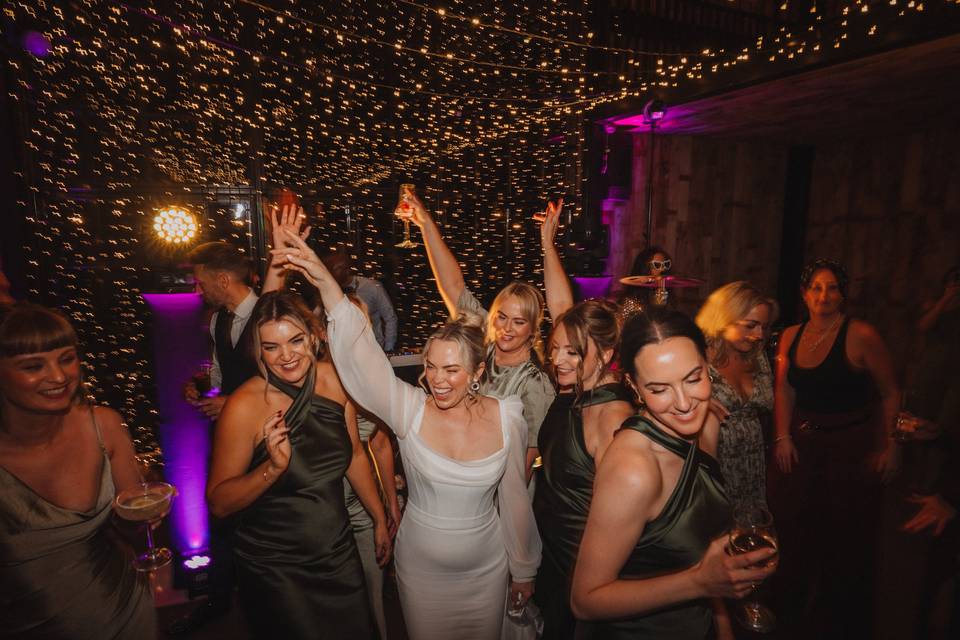 Bride in her element