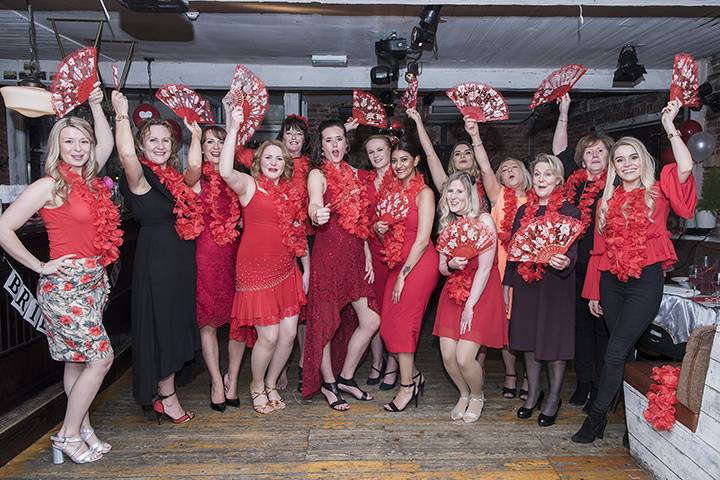 Ladies in red