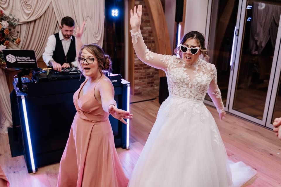 Bride, Bridesmaid & DJ