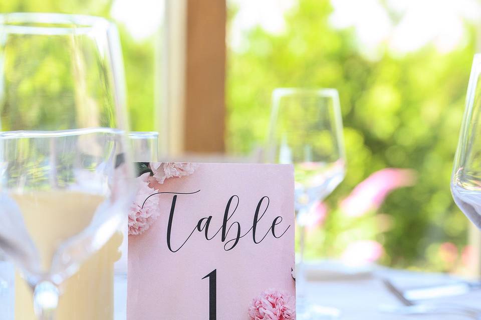 Table number