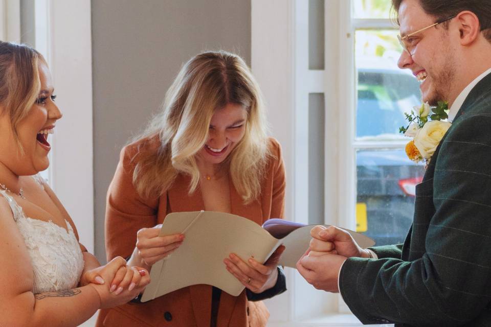 Laughter through your ceremony