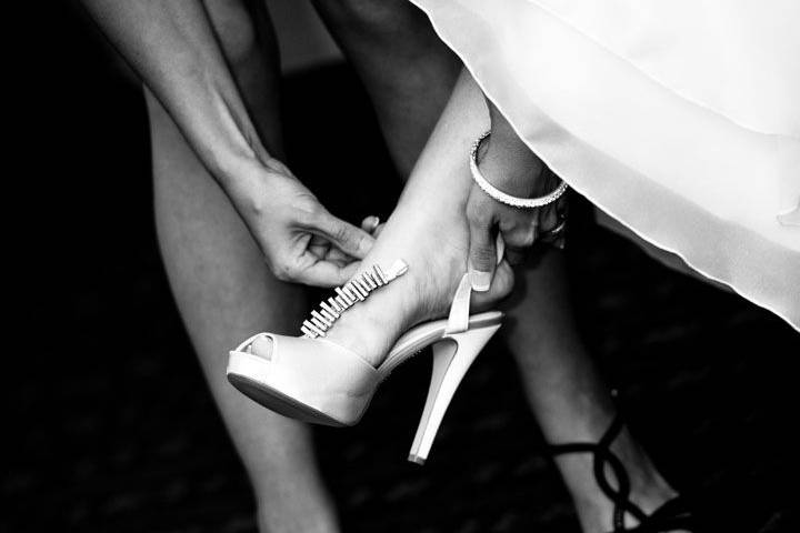 Heels wedding shoes