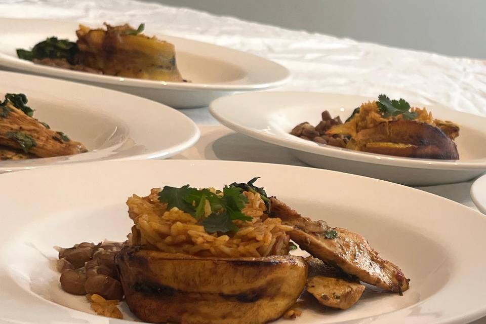 Jollof Rice Bowl with Jerk Chi