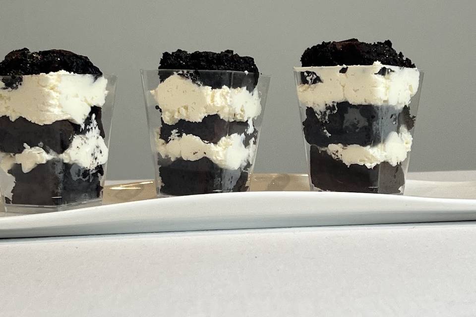 Chocolate Brownie Dessert Pots