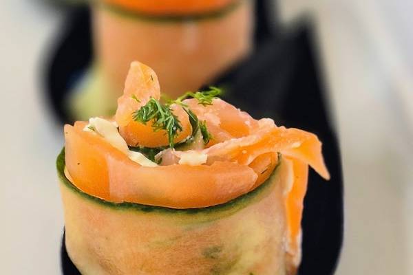 Smoked Salmon Cucumber Rolls