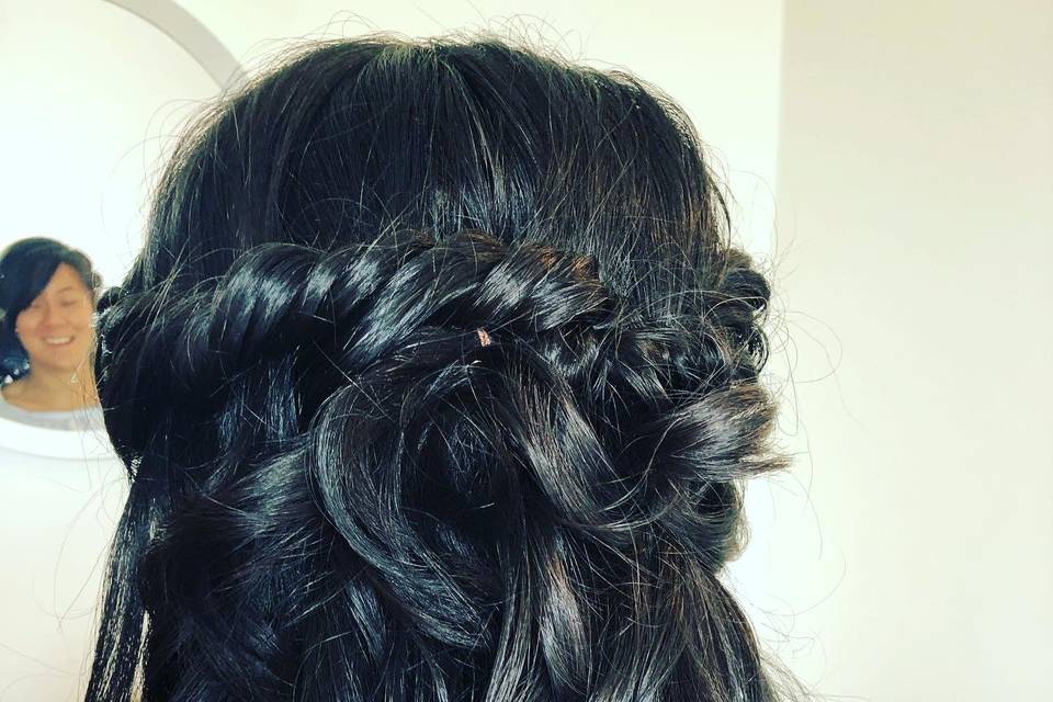 Braided chignon