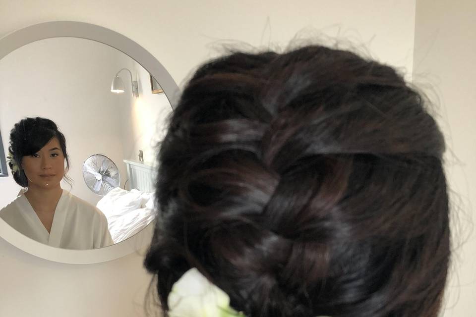 Braided chignon