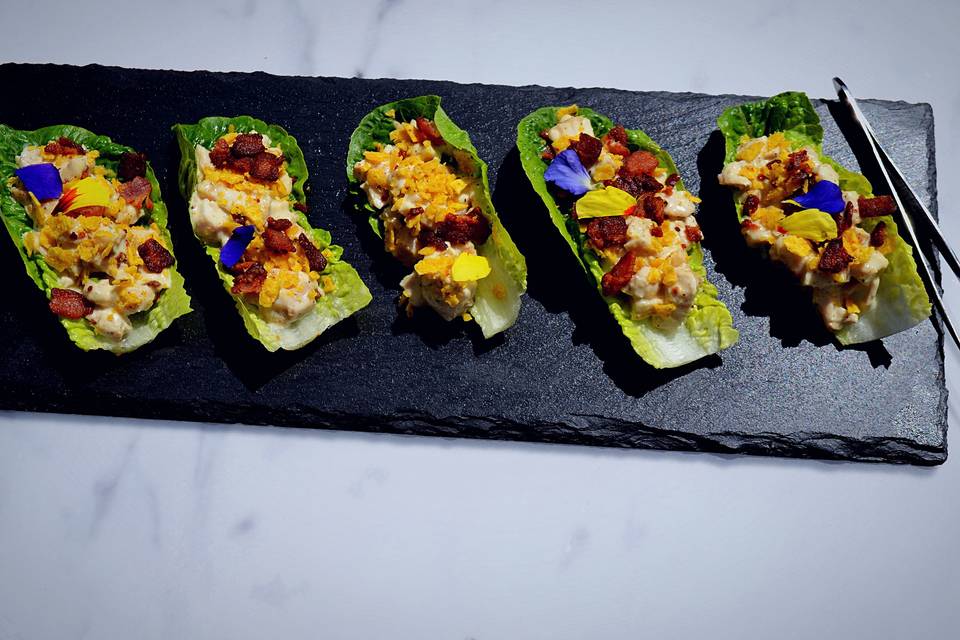 Caesar salad canapés