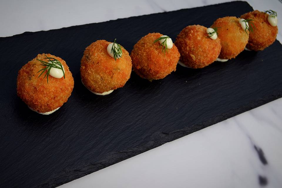 Salmon croquettes