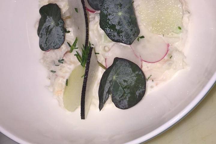 Crab and apple salad