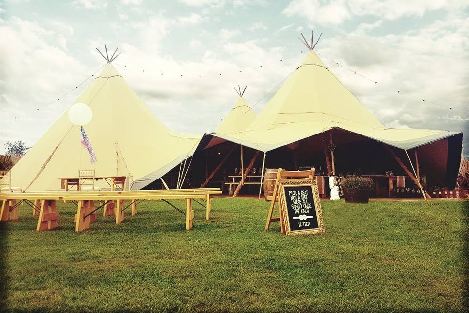Tipi Outside View