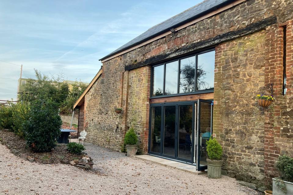 Side doors of the barn