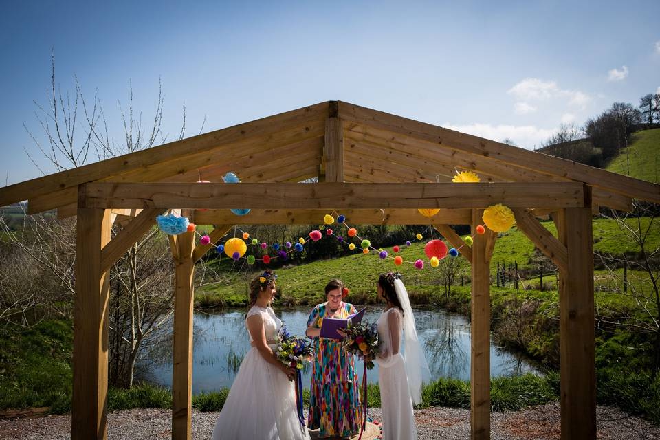 Colourful ceremony