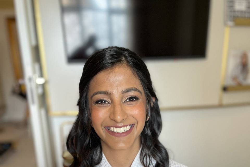 Bride hair and makeup