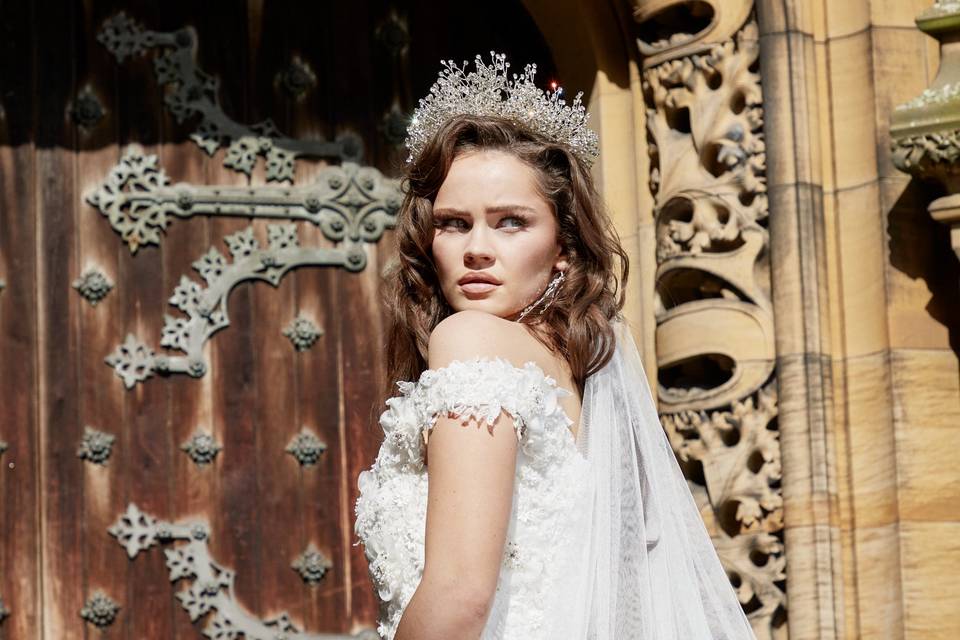 HESTIA Silver Bridal Crown