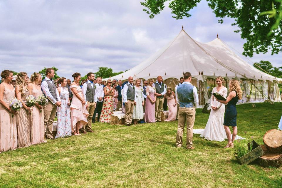 Ceremony by a lake