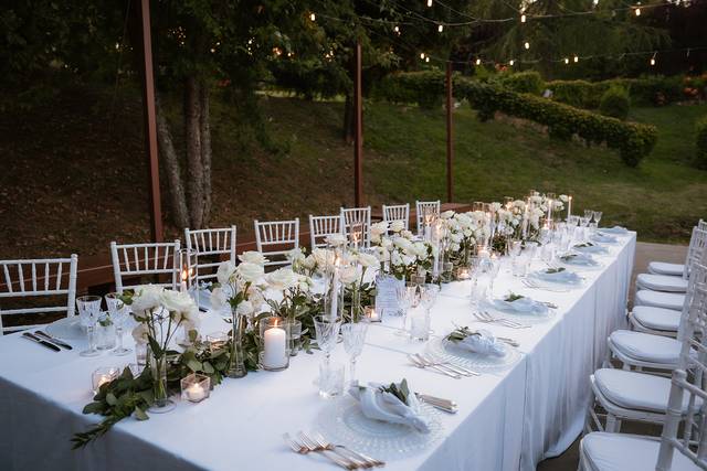 Wedding reception table