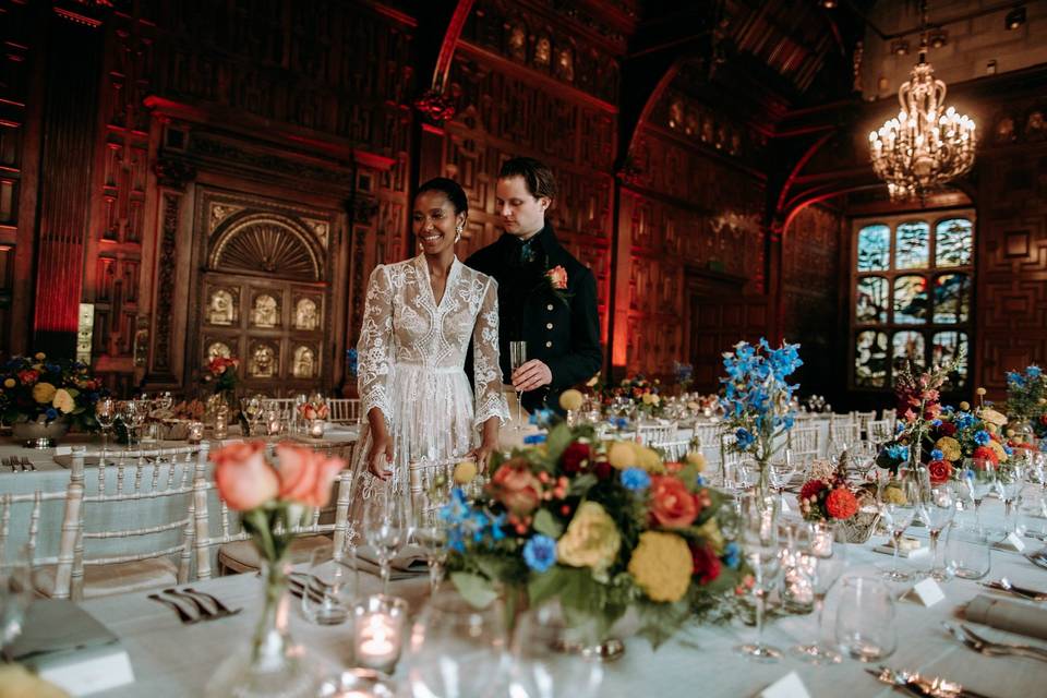 Wedding Couple with Tablescape