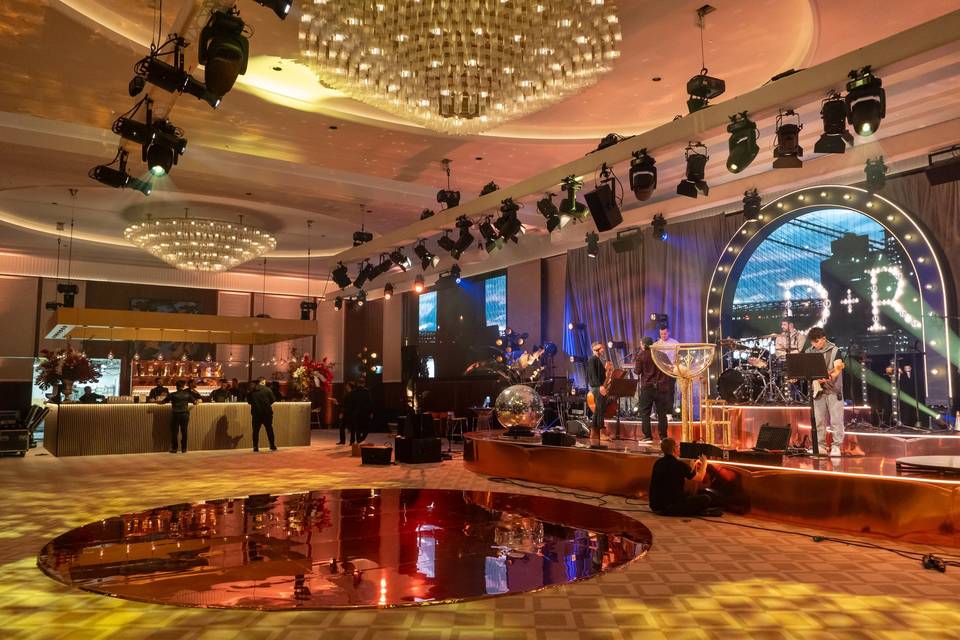 Wedding dance floor bar - London ballroom