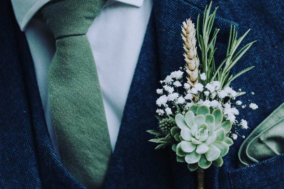 Succulent buttonholes