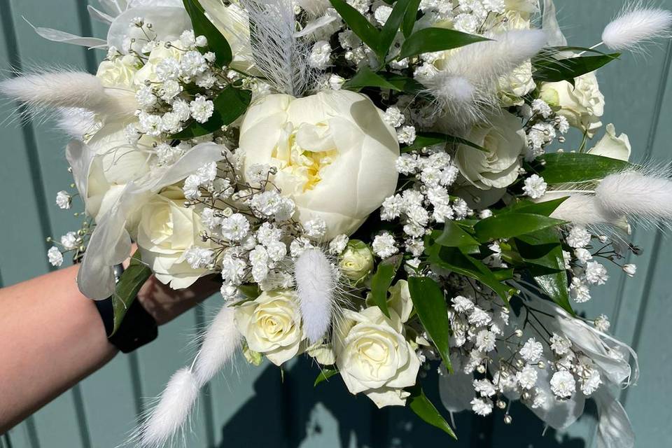 Whites Bridal Bouquet