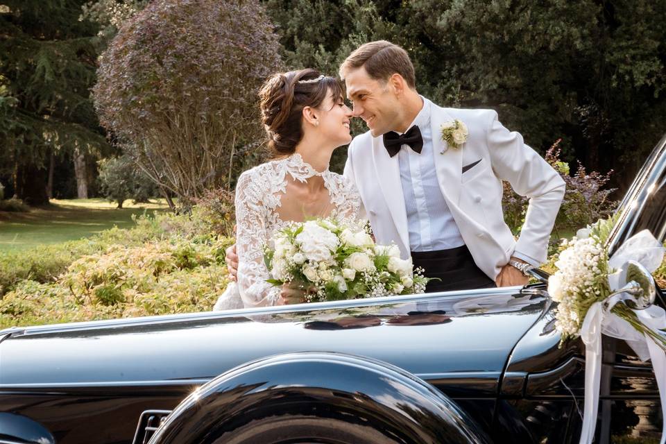 Bride & groom car