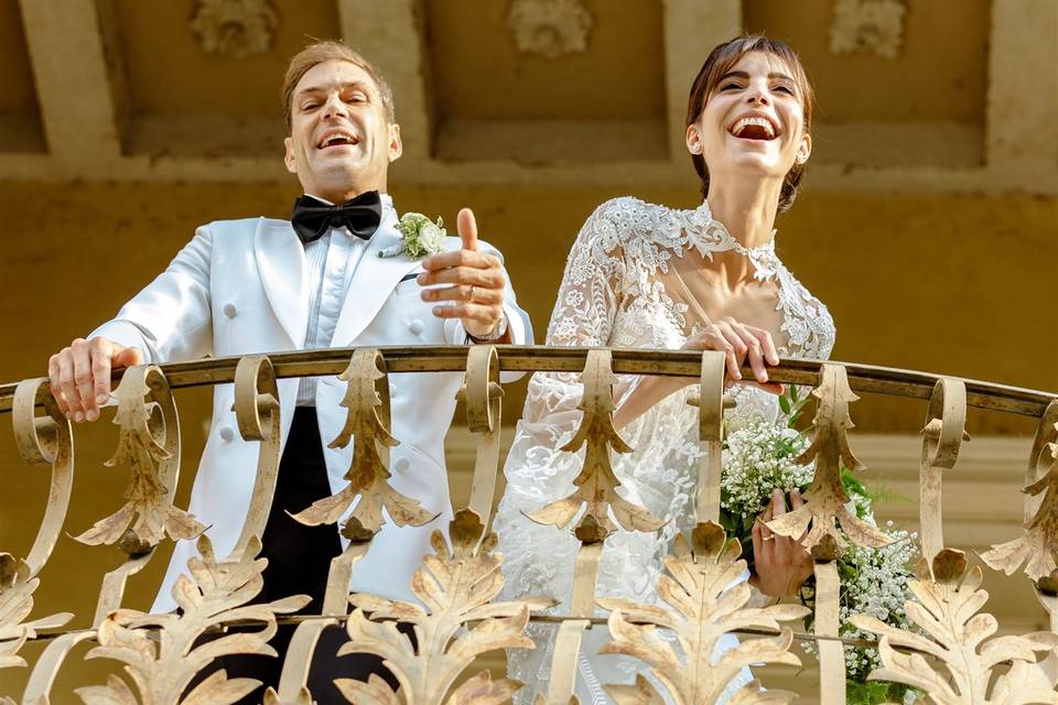 Newlyweds on the balcony 2