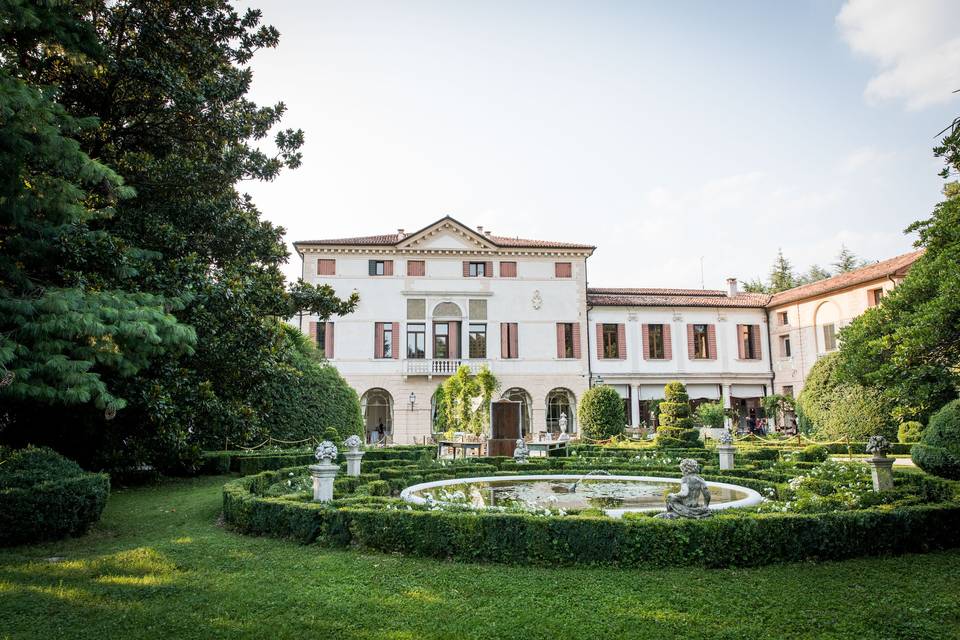 South facade of the villa