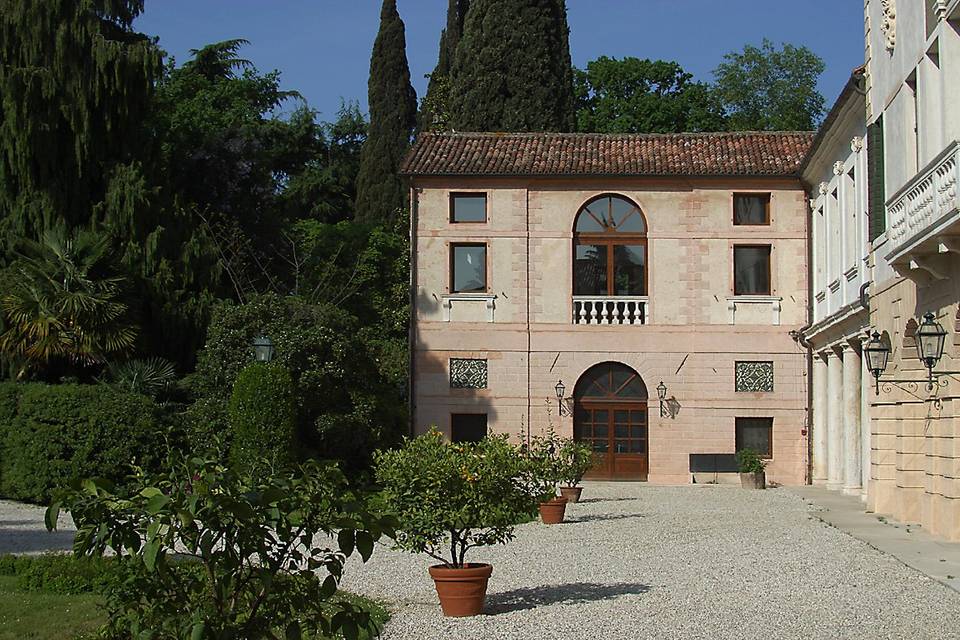 West side of the villa