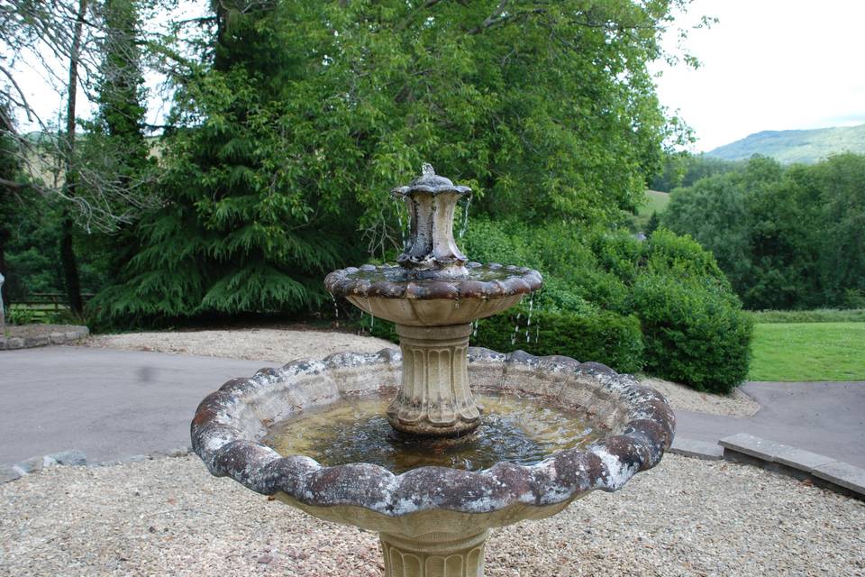 Woodbank front fountain