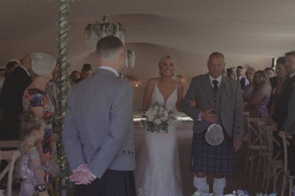 Walking down the aisle