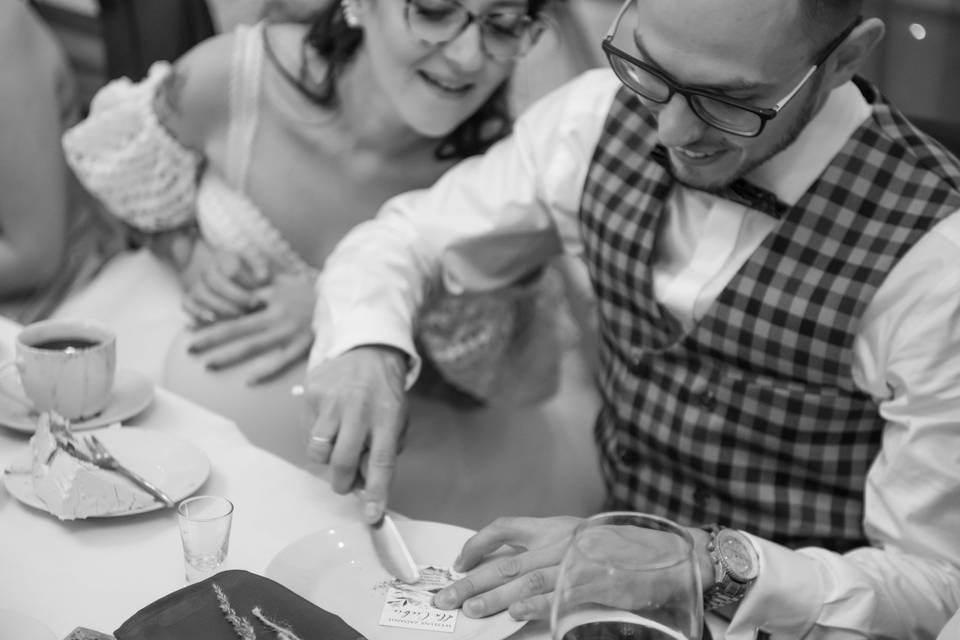 At the table