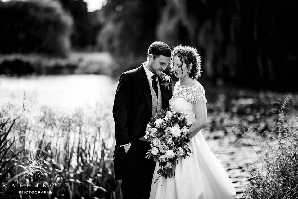 Couple by the river