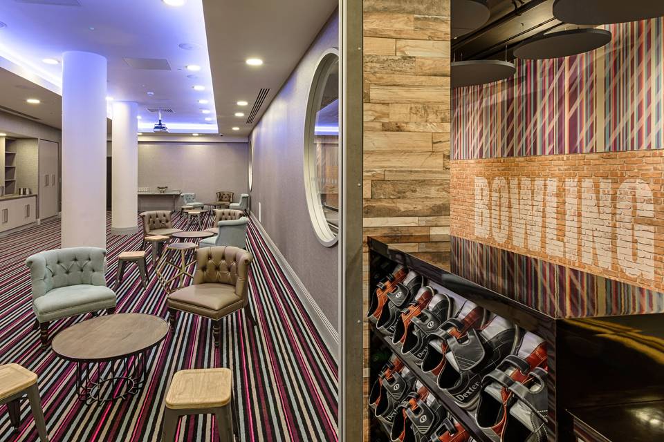 Bowling alley & playroom