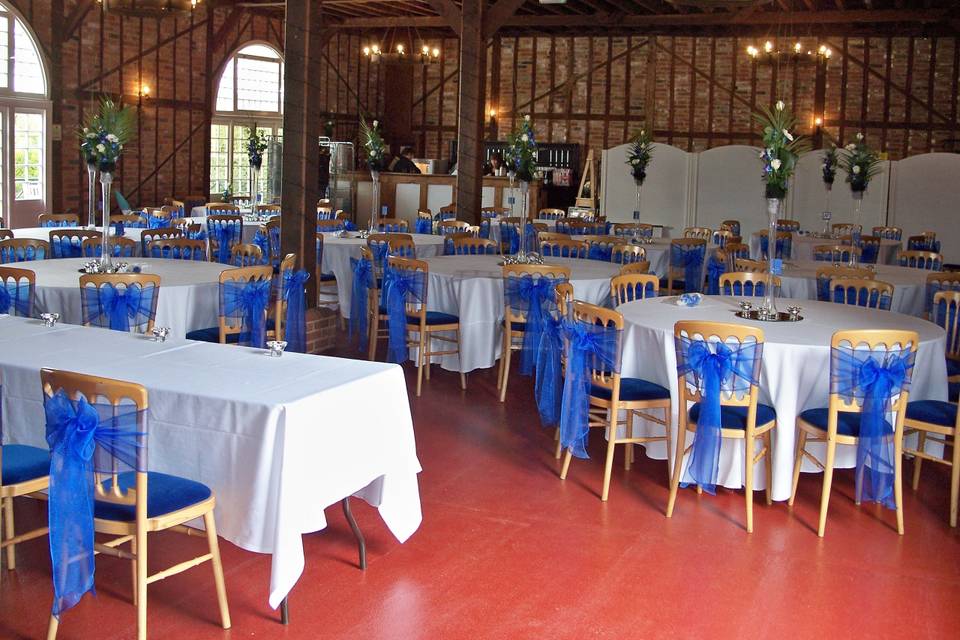 Marks Hall The Coach House Royal Blue Organza Sashes