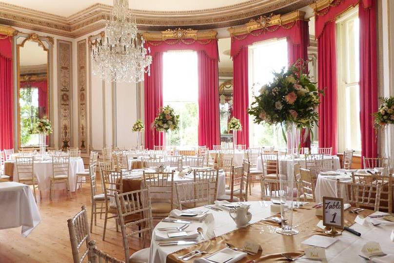 Formal dining in the Drawing Room