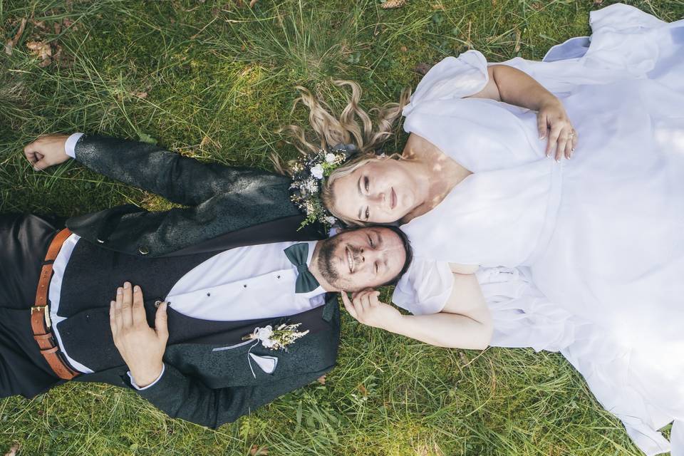 Wedding photography in forests