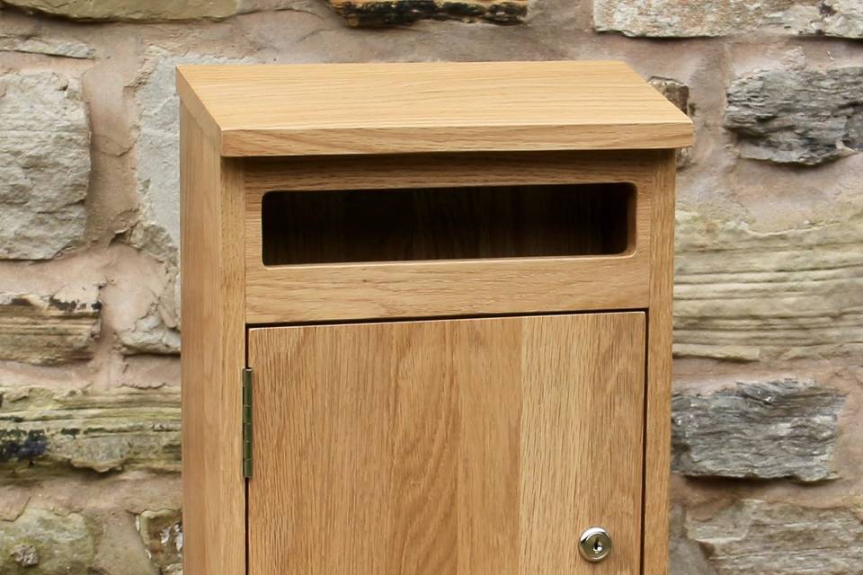 Oak post box