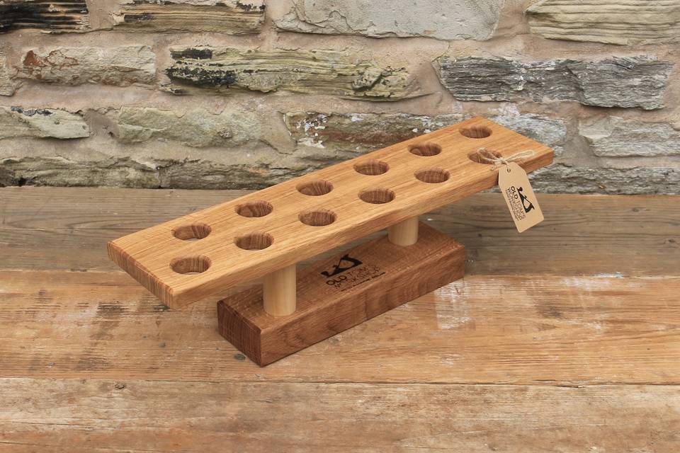 Oak charcuterie cone stand