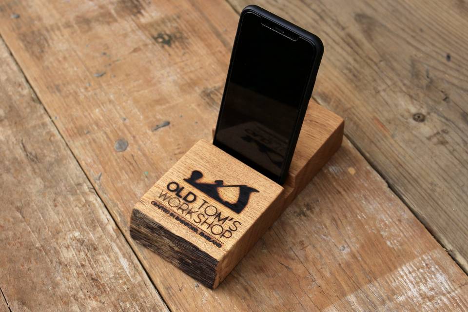 Oak Phone Stand