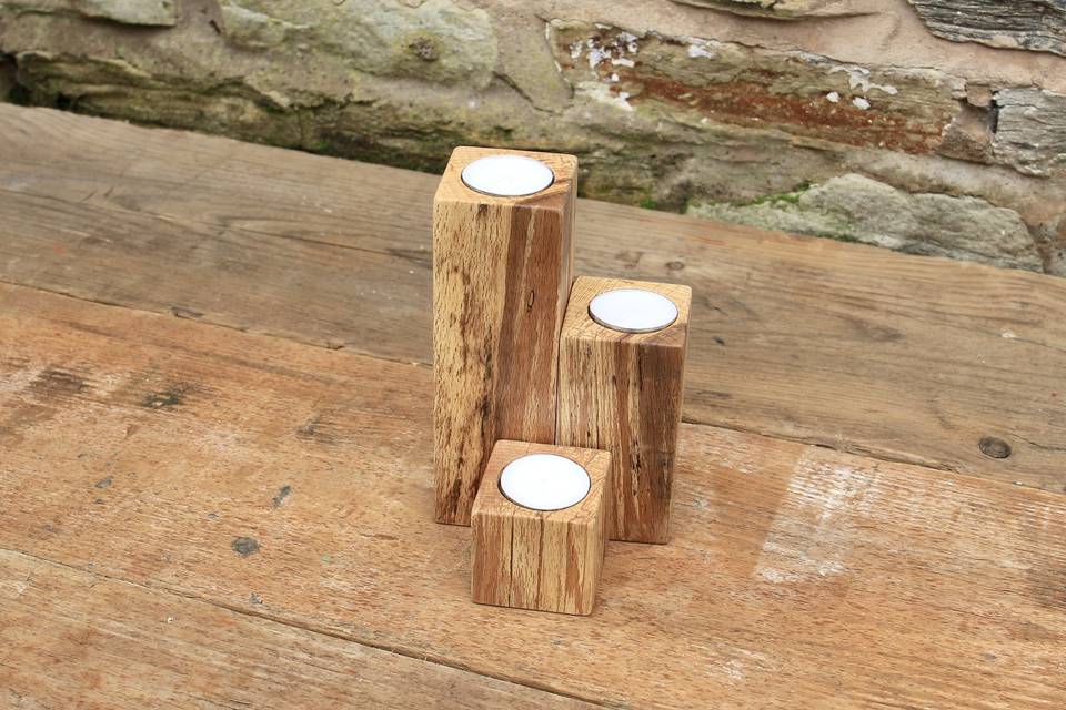 Beech Tea Light Towers