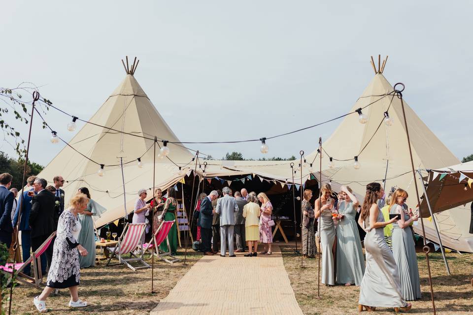 Tipi entrance