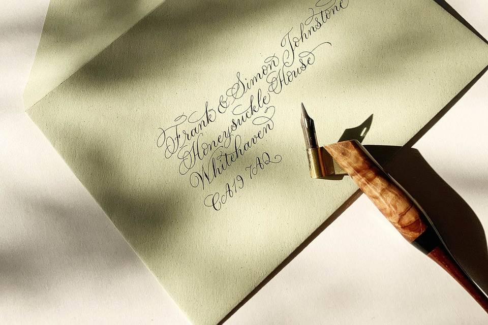 Calligraphy addressing service