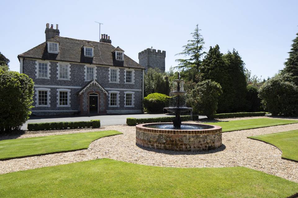 The Great Thatched Barn at Falmer Court