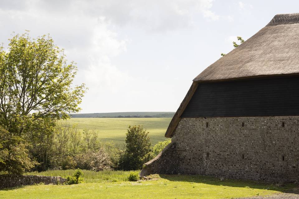 The Great Thatched Barn at Falmer Court