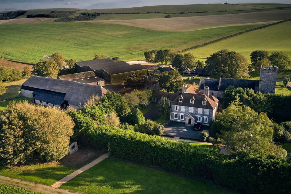 The Great Thatched Barn at Falmer Court