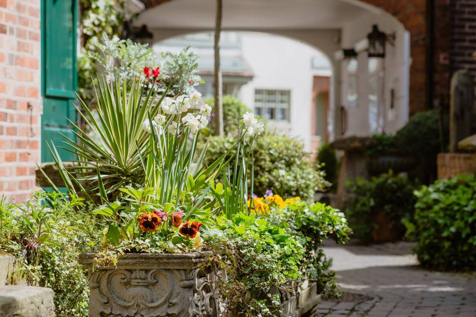 Archway in the courtyard